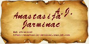 Anastasija Jarminac vizit kartica